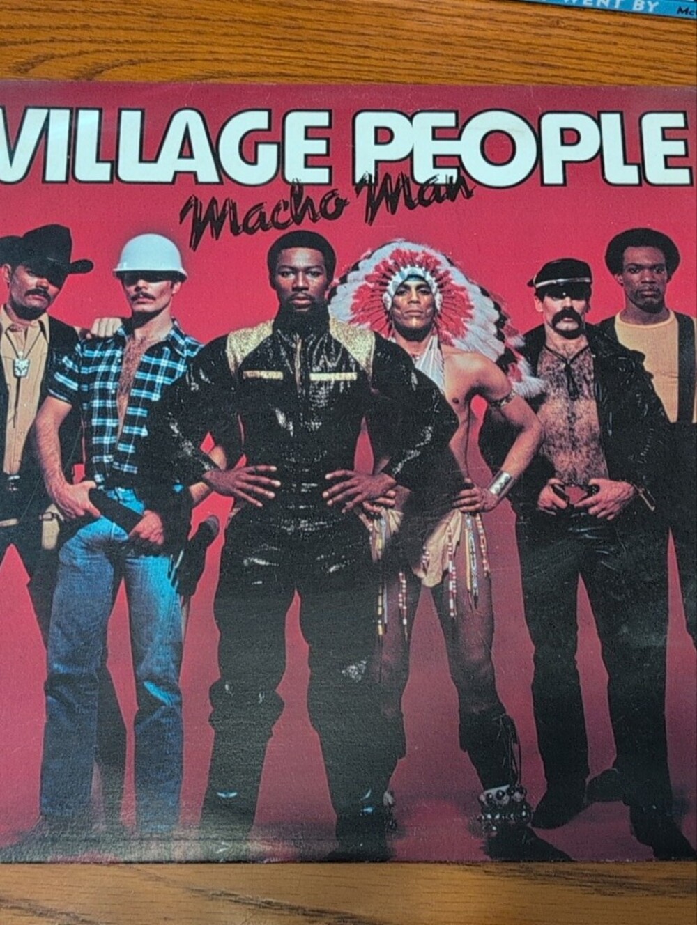 Village People "Macho Man" Vinyl Album - Red Cover. 1978